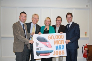 The Lib Dems are united in support of HS2. John with Nick Clegg, Mark Hunter, Andrew Stunell and Lisa Smart